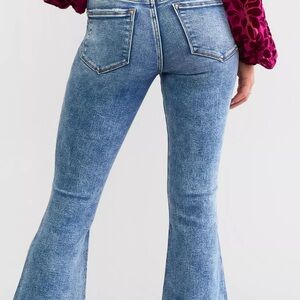 Flying Monkey Medium Blue High-Rise Flare Jeans